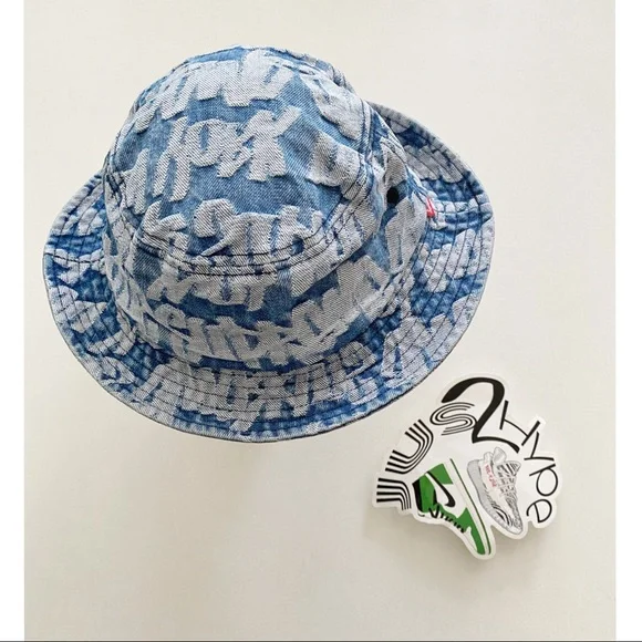 Supreme Fat Tip Jacquard Denim Crusher SUPREME Fat Tip Jacquard